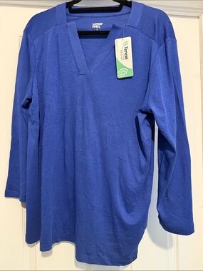 Lands End tencel 3/5 sleeve shirt size XL new with the tags